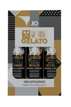 Набор вкусовых лубрикантов System JO Tri-Me Triple Pack - Gelato