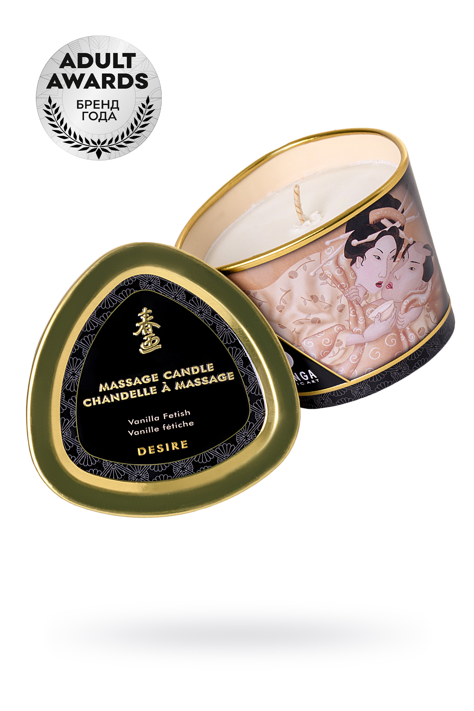 Массажная свеча  Shunga (ваниль) 200 гр