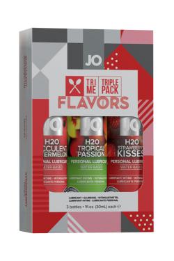 Набор ароматизированных лубрикантов JO Tri-Me Triple Pack - Flavors