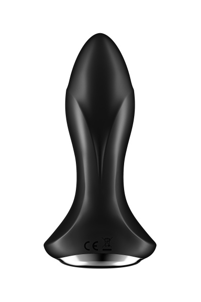 Анальный вибратор Satisfyer Rotator Plug 1+ Connect App, силикон, черный, 13,5 см