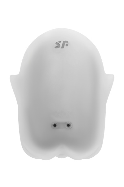 Вакуум-волновой бесконтактный стимулятор клитора Satisfyer Glowing Ghost, силикон, белый, 8,4 см