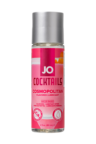 Съедобный лубрикант со вкусом коктейля «Космополитан» JO H2O COSMOPOLITAN, 60 мл