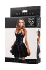 Платье Glossy Marisa из материала Wetlook, черное, M