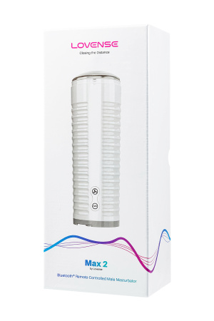 Мастурбатор нереалистичный Lovense Max 2, TPE, белый, 24 см