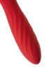 Двусторонний вибромассажер Black&Red by Toyfa, силикон, красный