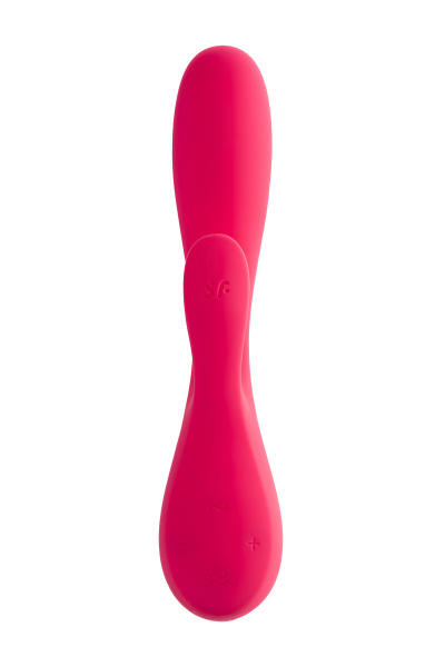 Нереалистичный вибратор Satisfyer Mono Flex, красный, 11,0 см, Ø 4,0