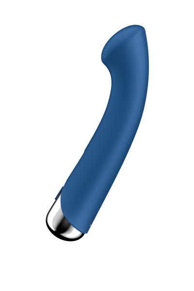 Вибратор для точки G  с ротацией Satisfyer Spinning G-Spot 1, силикон, синий, 16,8 см