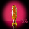 Анальная втулка Sexus Glass, стекло, желтая, 13 см, Ø 4 см