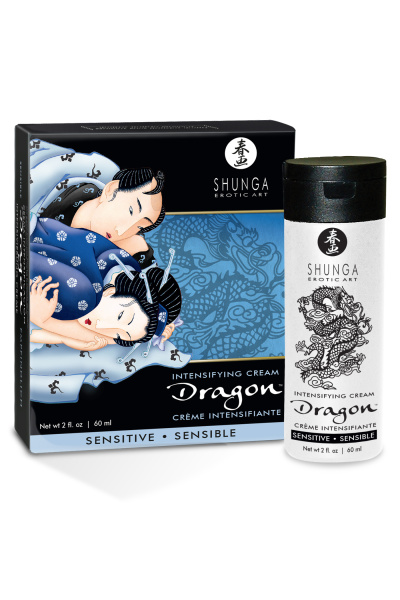Усиливающий  крем  для пар Shunga  Dragon Sensitive , эффект «ЛЕДЯНОГО ОГНЯ», 60 мл  