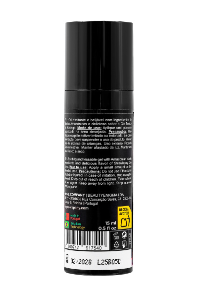 Съедобный гель с эффектом вибрации Orgie DUAL VIBE! Strawberry Gin And Tonic, на водной основе, 15мл