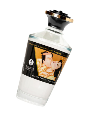 Масло массажное для тела Shunga «Ванильный фетиш»(Vanilla Fetish),разогревающее,100мл