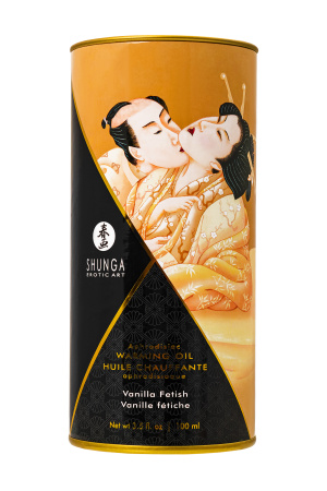 Масло массажное для тела Shunga «Ванильный фетиш»(Vanilla Fetish),разогревающее,100мл