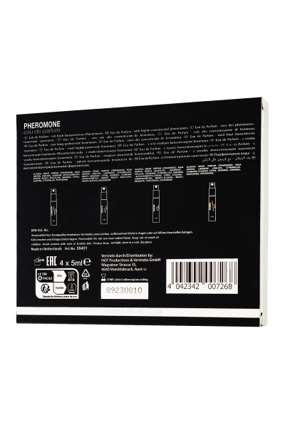 Сет феромонов  для мужчин из 4 ароматов по 5 мл.