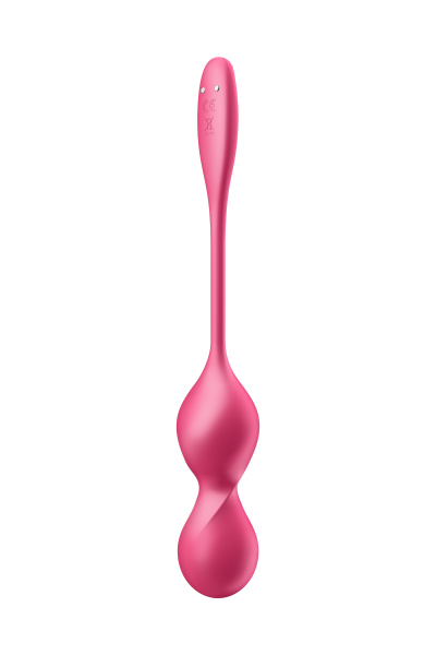 Вагинальные шарики с вибрацией Satisfyer Love Birds 2 Connect App, с пультом ДУ, красный, 22,2 см