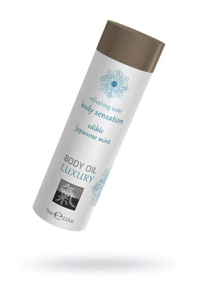 Съедобное масло для тела Японская мята, 75 мл.