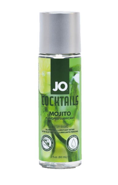 Съедобный лубрикант со вкусом коктейля «Мохито» JO H2O MOJITO, 60 мл