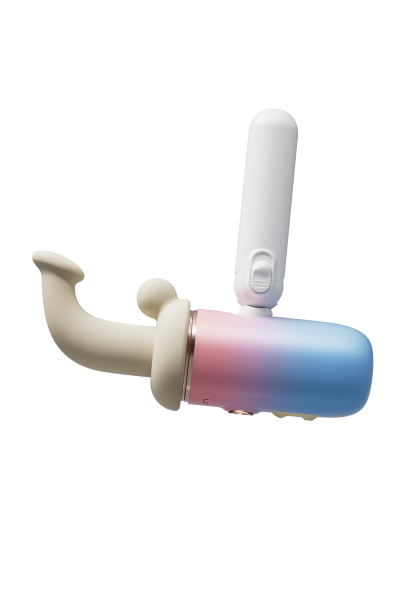 Портативная мини секс-машина с подогревом LOVENSE Spinel, силикон, АБС-пластик, белый