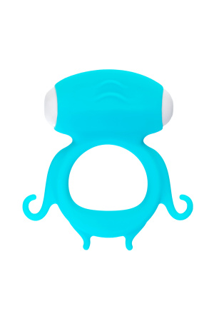 Виброкольцо на пенис TOYFA A-Toys Sair, силикон, голубое, Ø 2,6 см