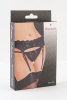 Комплект: пояс для чулок и трусики кружевные, черные (42-44)