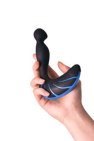 Стимулятор простаты EROTIST THIRD, силикон, черный, 15,7 см