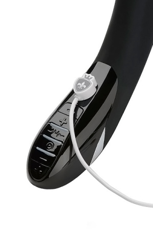 Вибратор Mystim Daring Danny силиконовый с электростимуляцией черный, 27 см