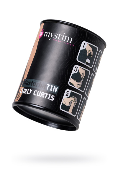 Яйцо-мастурбатор Mystim Masturbatin Curly Curtis , белый, 4.5 см