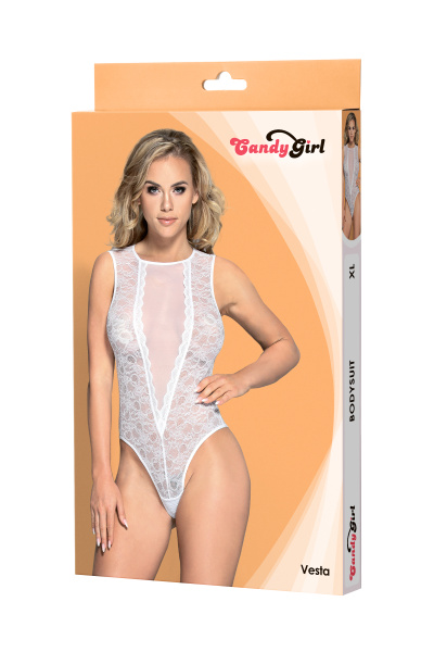 Боди Candy Girl Vesta белое, XL