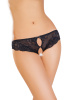 Трусики эротические кружевные, черные, (50-52)