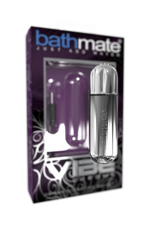 Вибропуля Bathmate Vibe Bullet Chrome, перезаряжаемая, водонепронецаемая, пластик, 10 режимов вибрации, серебристая