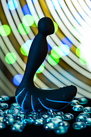 Стимулятор простаты EROTIST THIRD, силикон, черный, 15,7 см