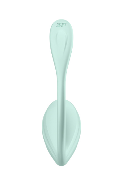 Виброяйцо Satisfyer Smooth Petal Connect App, мятное, 6,5 см