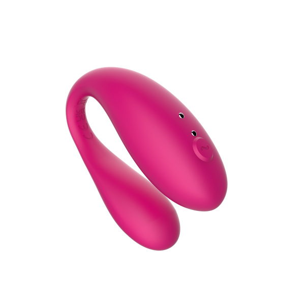 Парный вибромассажер TWIN, Pink с управлением через приложение.