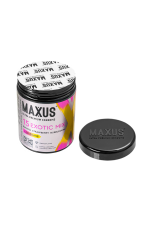 Презервативы Maxus EXOTIC MIX,  латекс, ароматизированные 15 шт.