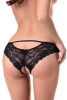 Трусики эротические кружевные, черные, (50-52)