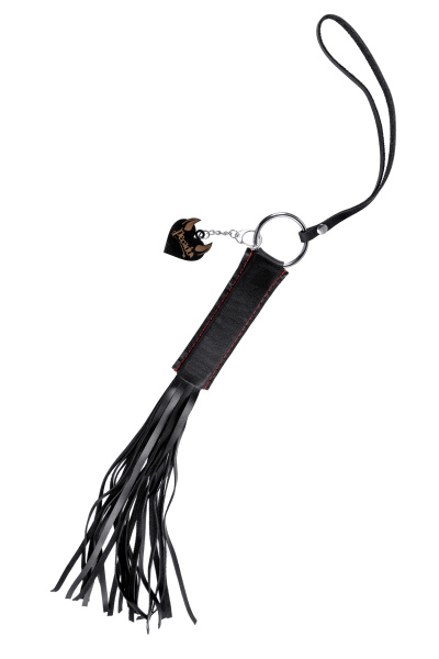 Плеть «Классическая» Pecado BDSM, натуральная кожа, черная