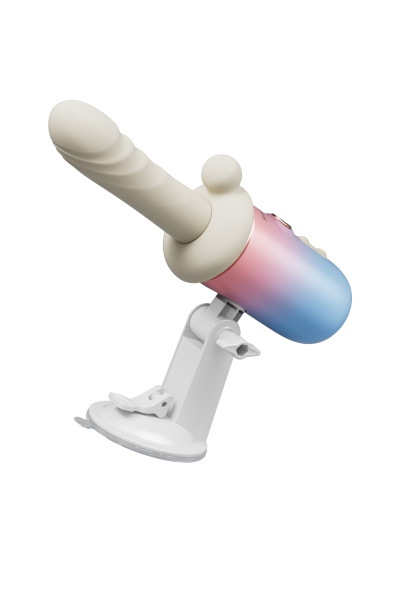 Портативная мини секс-машина с подогревом LOVENSE Spinel, силикон, АБС-пластик, белый