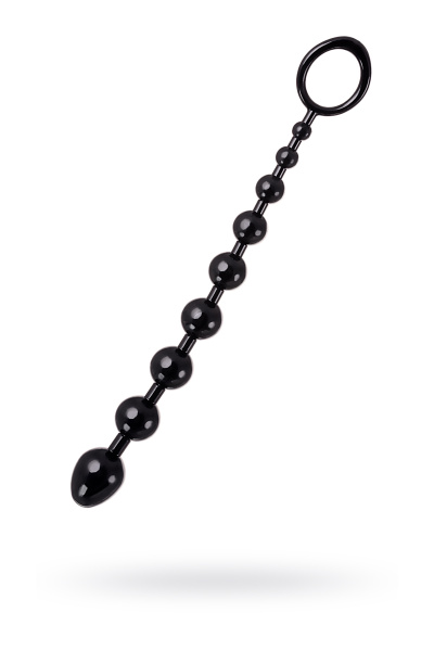 Цепочка анальная TOYFA A-Toys, черная, 23,2 см, Ø 2,7