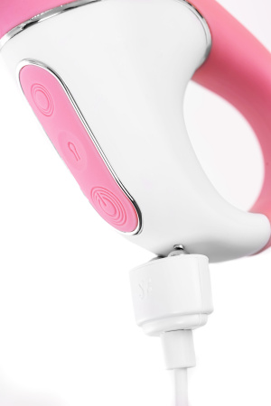 Нереалистичный вибратор Satisfyer Air Pump Booty 5, розовый, 15 см