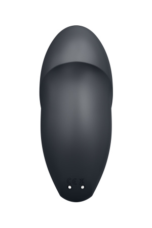 Вибромассажер Satisfyer Tap & Climax 1, силикон, серый, 11 см