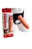 Фаллоимитатор из неоскина с поясом ''Harness'', телесный, 17,5 см, Ø 3,8