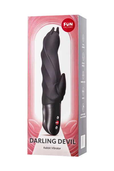 Вибратор Fun Factory DARLING DEVIL, силикон, черный, 20,5 см