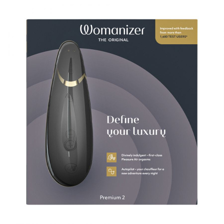 Бесконтактный клиторальный стимулятор Womanizer Premium 2,черный