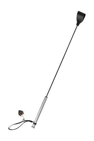 Стек с металлической рукоятью, модель 2 Pecado BDSM, натуральная кожа, черный